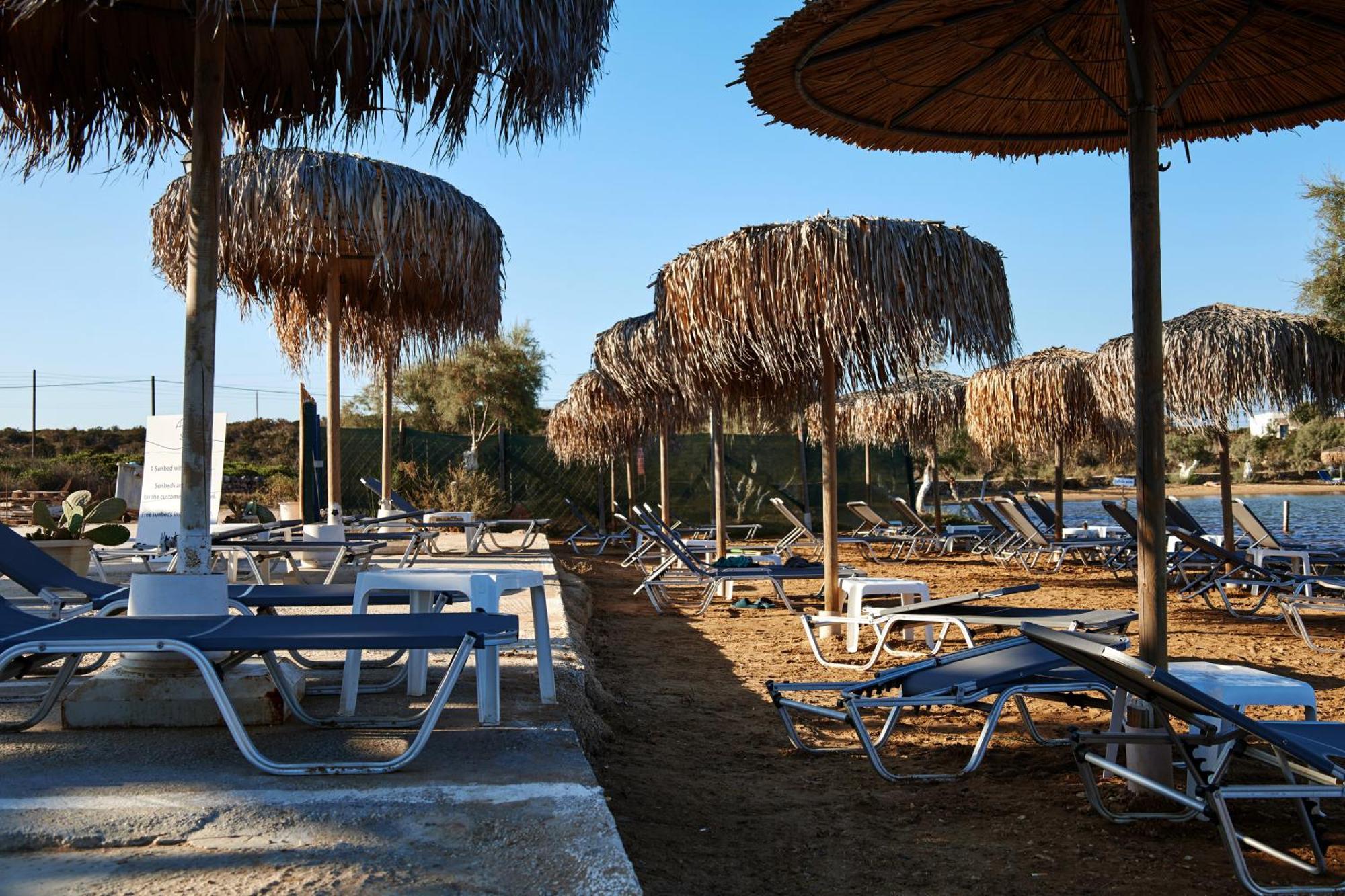 Theologos Beach Antiparos Bagian luar foto